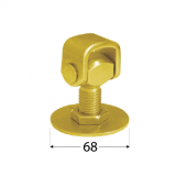 Domax adjustable hinge M20, yellow galvanized 8422
