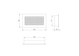 grille fireplace, 180x100mm