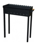 ABAS steel garden grill 32L with wooden handles and welded legs 75x30cm, H=79cm