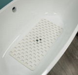 DOBY antislip bathmat, white, 38x75 cm