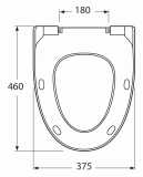 Toilet seat Estetic - Solid fittings 9M096101