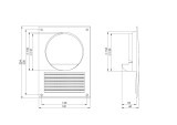 Ventilācijas reste-adapters 250x180mm D-100-125