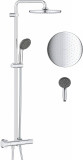 Grohe shower system with shower thermostat Vitalio Start 250, chrome 26677001