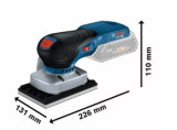 CORDLESS ORBITAL SANDER GSS 18V-13 without battery and charger BOSCH 06019L0100