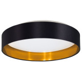 Ceiling light MASERLO 2 black/gold. EGLO LED 20W 2400Lm D380 99539