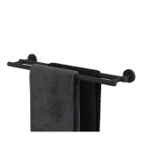 BOSTON bath towel-rail, black stainless steel