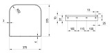 Kонсоль Ravak  для раковины YARD 600, нержавеющая сталь, X01787