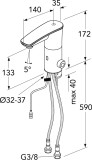 Gustavsberg Смеситель для мойки Sensoric 1.0, инфракрасный, матовый черный GB4121888153