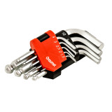 DRAUMET Hex key wrench set with ball end - 9pcs, short 1,5 - 10mm