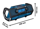Akum. PRO mūzikas centrs GPB 18V, b/a un lādētāja BOSCH 06014A3000