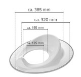 Ridder Toilet seat insert for children Junior, white, polypropylene 37x31.5x6.8cm