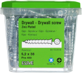 ESSVE Screw for plasterboard Screwing 5.2X38 FZB, 400pcs 532538