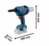 CORDLESS RIVETING GUN GRG 18V-16 without batery and charger BOSCH 06019K5002