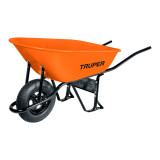 Wheelbarrow TRUPER orange 118L load capacity 580kg CAR-81