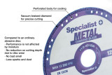 Dimanta griešanas disks metālam, 125x1.4x22,.23mm, 11/2-VD125R