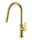 Kitchen faucet Epic - Pull out Brushed brass, with pull out handshower, Gustavsberg
