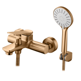 Bath mixer HURIN with shower set copper, BW-04-014-L