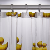 DUCKLING shower curtain vinyl, yellow, 180x200cm