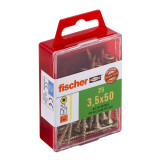 FISCHER Wood Screws FPF-SZ 3.5x50 YZ 25pcs / pack 653938