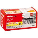 FISCHER Neilona dībelis SX Plus 5x25, 100gab