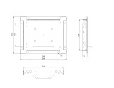 universal tile hatch metal, 200x250mm