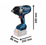 CORDLESS IMPACT WRENCH GDS 18V-1050 H without battery and charger BOSCH 06019J8501