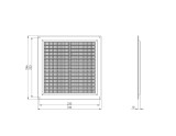 ventilation grille plastic, 250x250mm