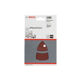 Bosch 2608607410 Delta Sandpaper Hook & Loop Perf. 180 G 102x62.93mm Wood 10pk