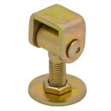 Domax adjustable hinge M16, yellow galvanized 8420