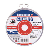 Metal cutting disc, 125x1x22mm, 10 pcs/pack, 250-01210M