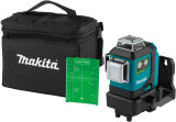 Многолинейный лазерный аккумулятор MAKITA 12V с аккумулятором 2АH и зарядным устройством с зеленым лазерным лучом SK700GD