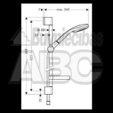 Hansgrohe dušas komplekts Croma 100 VARIO/Unica C650mm, HG27772000