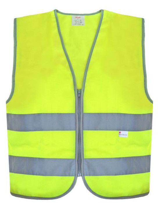 Reflective vest, hi-viz  yellow Izm.XL