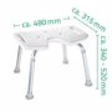 RIDDER Bathroom Stool White 110 kg A0050501