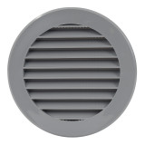 ventilation grille plastic, Ø125mm, grey