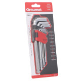 DRAUMET Hex key wrench set with ball end - 9pcs, long 1,5 - 10mm