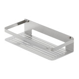 CADDY basket large, 32x7x13.6cm, stainless steel brushed