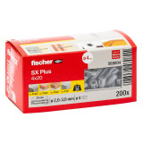 Дюбель FISCHER нейлоновый SX Plus 4x20, 200 шт.