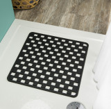 DOBY showermat, black, 50x50 cm