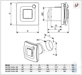 Ventilators SILENT DUAL 100 ar kustības un mitruma sensoru