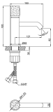 Sink mixer STONE PLUS chrome, BU-P3-001-V