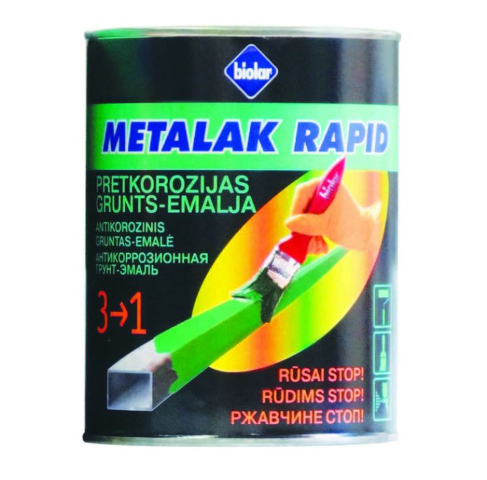 Biolar METALAK RAPID 0.8L RAL8017 T.brūna krāsa metālam