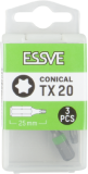 Uzgaļi TX20X25 mm 3gab/iep., ESSVE 9980202