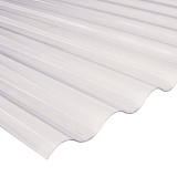 0,8mm corrugated solid PVC sheet 76 /18 iron, bronze 900x2000mm