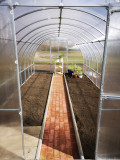 Greenhouse KLASIKA TUBE 3x8m (24m2) with foundations and 4mm polycarbonate coating
