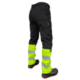 Брюки Softshell Hi-Vis PESSO Mercury черный/желтый, размер C58