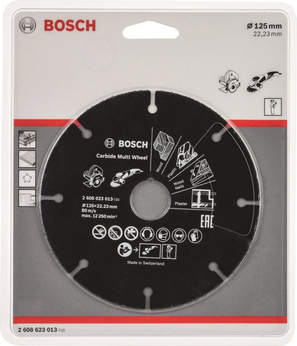 Bosch Multi Wheel Carbide Cutting Grinder Disc 125mm