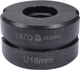 Insert for press bars, U-16 mm