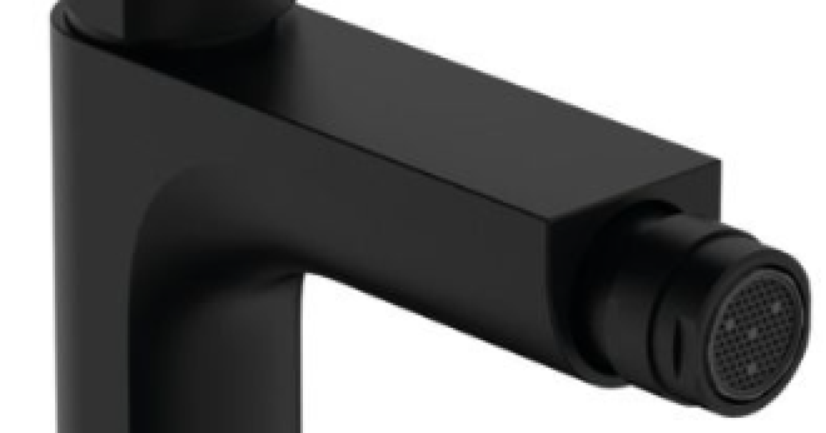 Hansgrohe bidet mixer Rebris S, with pop-up, matt black, HG72210670
