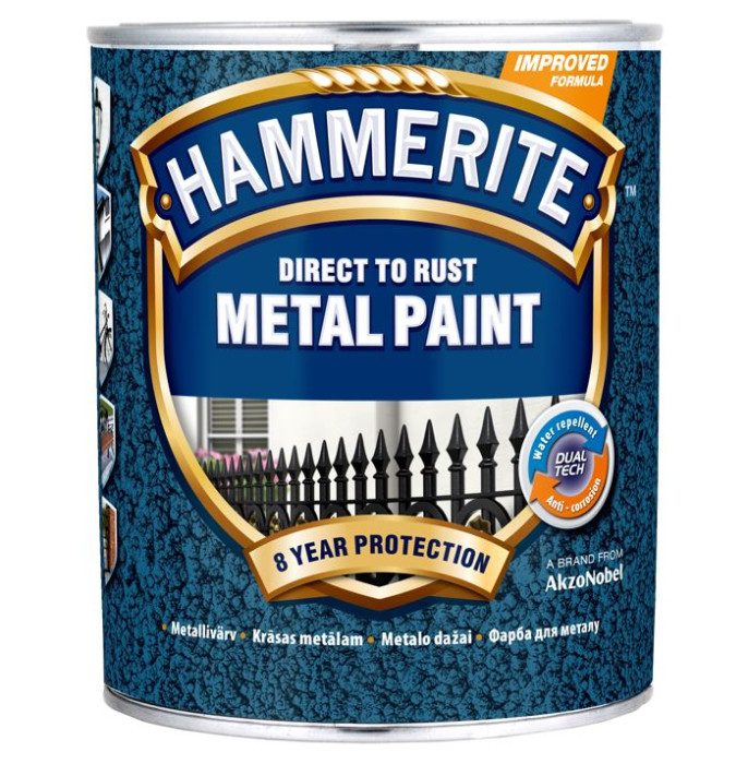 Краска по металлу Hammerite молотковая поверхность (Hammered) 750 мл .
